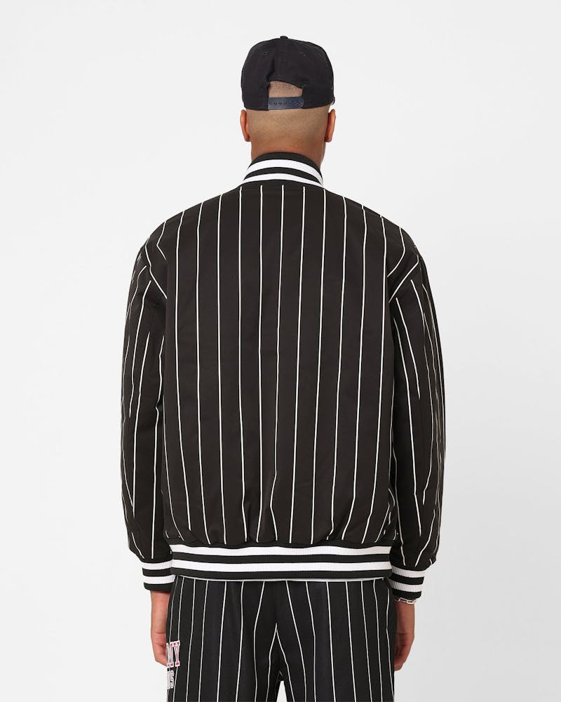 TOMMY JEANS Relaxed Pinstripe Bomber Jacket