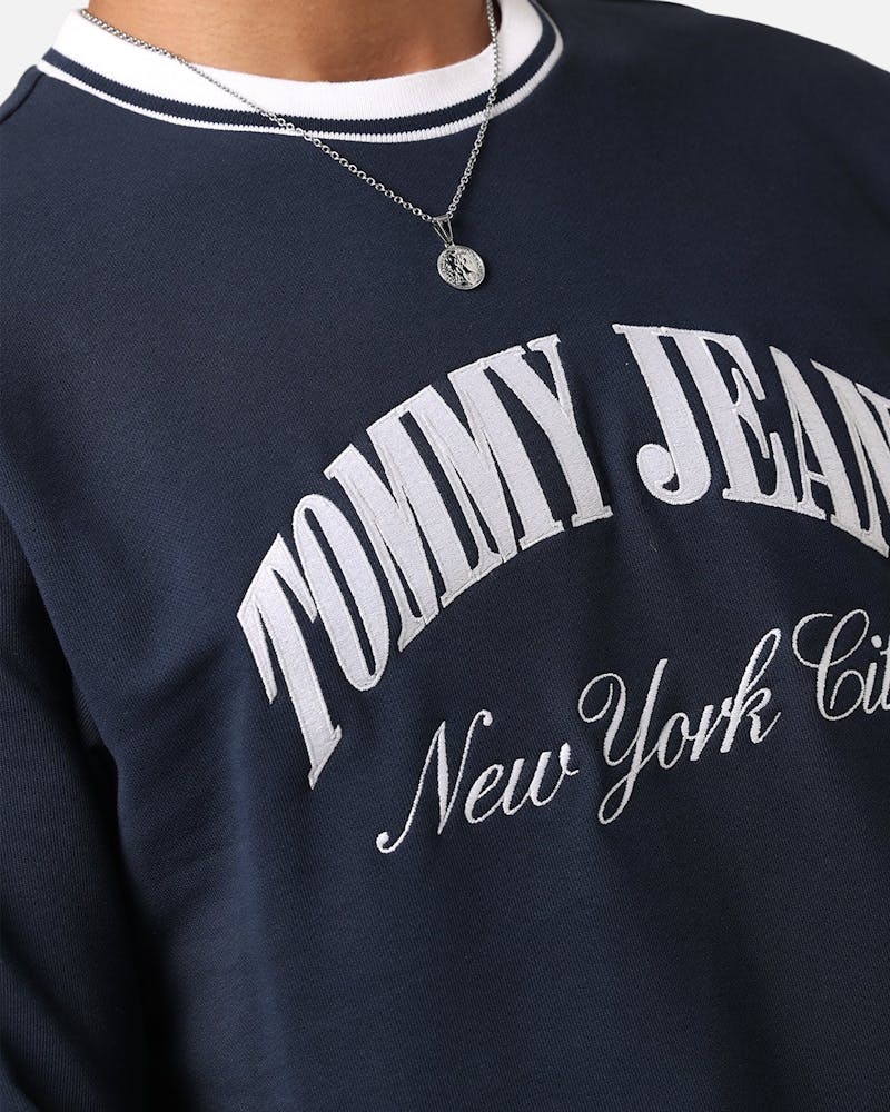 TOMMY JEANS Reg Tipping Varsity Crewneck